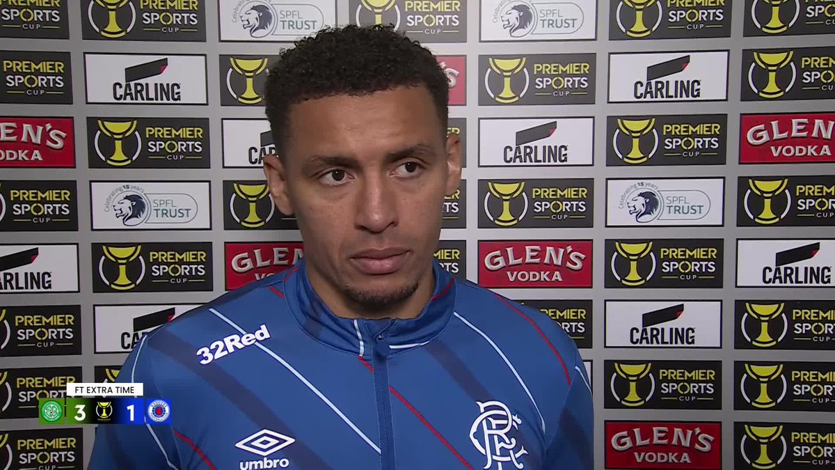 🔵 Rangers captain James Tavernier discusses his side's Semi-Final loss to Celtic "We just lacked that clinical edge in both boxes today" 🗣️ #PremierSportsCup | SPFL