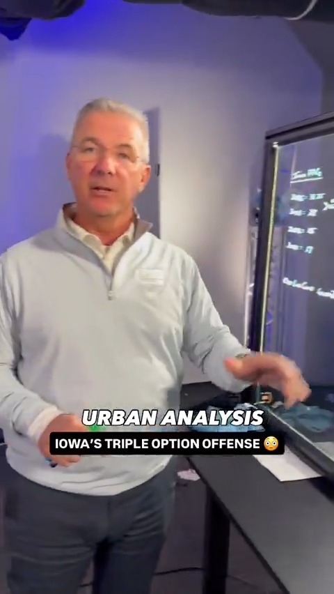 Iowa has a big test vs. Oregon in Week 11. Urban Meyer offers a sneak peek into his breakdown of Hawkeye Football’s triple option offense👇