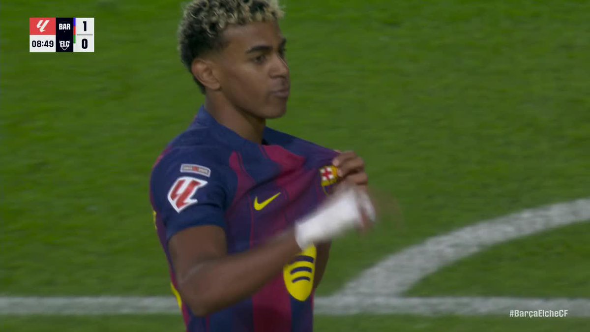 LAMINE YAMAL CUTS IT BACK WITH HIS LEFT FOOT AND SLOTS IT HOME 🏠