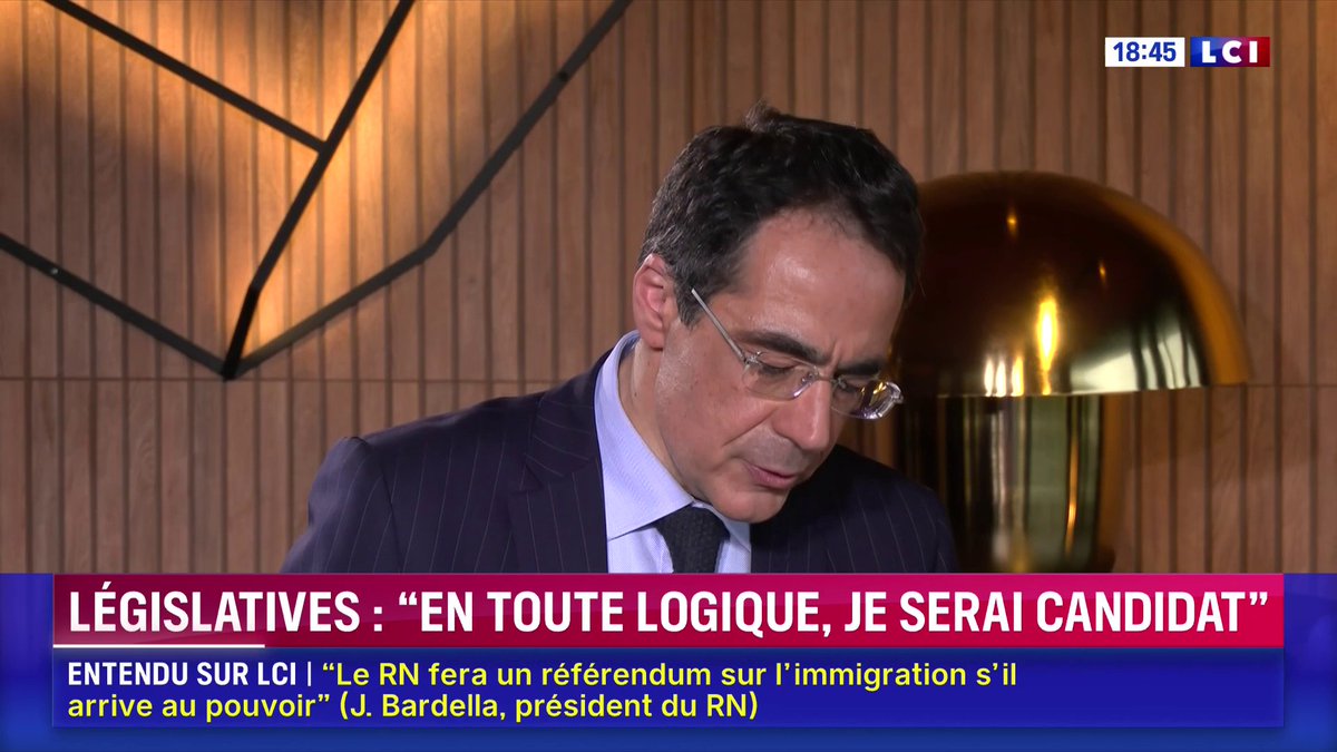 Justice : "Je souhaite faire de la France le pays le plus répressif d'Europe à l'égard de la délinquance et de la criminalité", déclare Jordan Bardella, président du RN. ▶️ avec Darius Rochebin