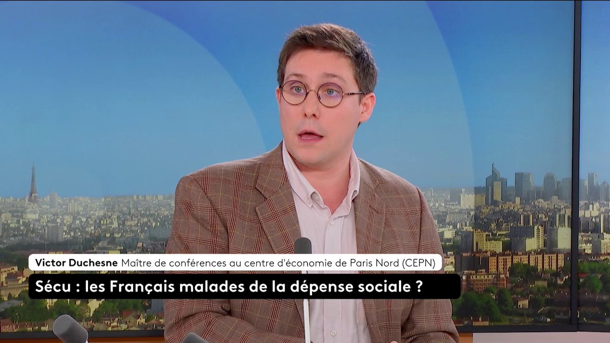 "Il faut conserver une Sécurité sociale très forte, et pour cela, il faut poser une question : c'est la question des recettes", indique Victor Duchesne, Maître de conférences au centre d'économie de Paris Nord. #canal16