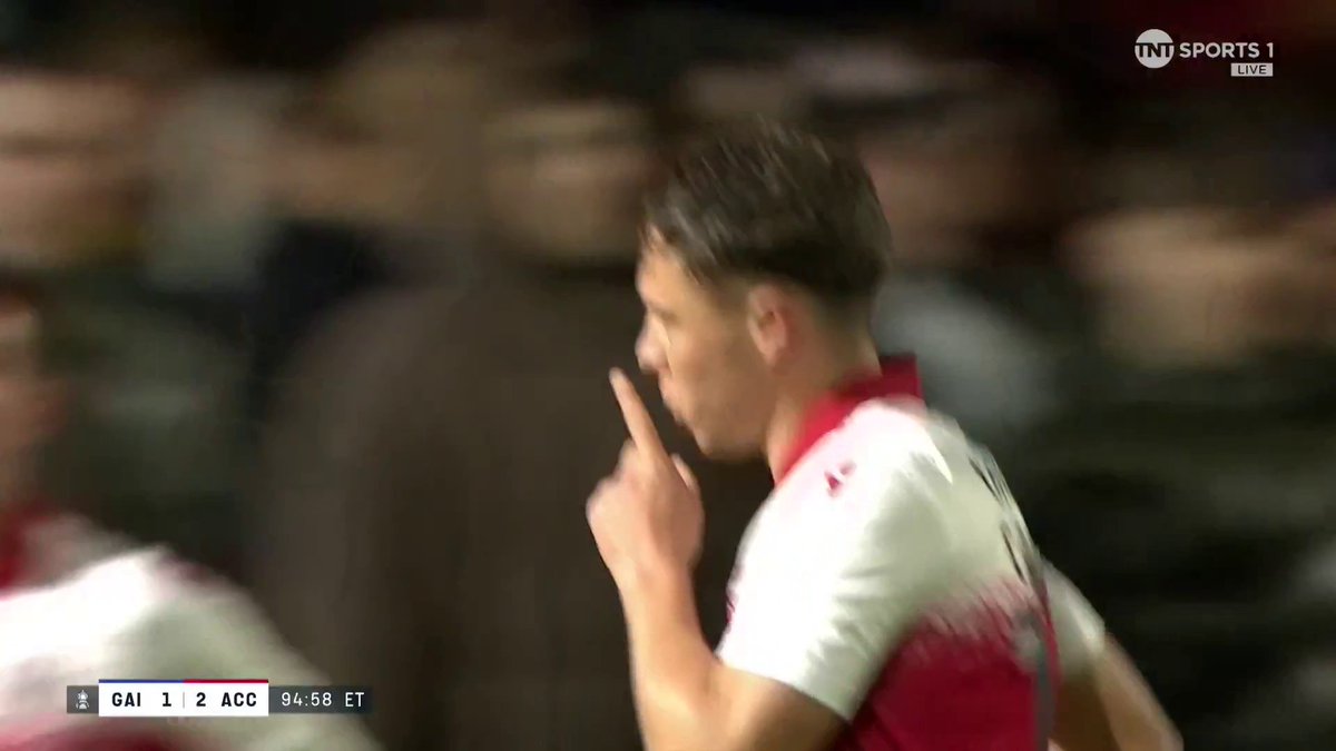 Accrington Stanley restore their lead in extra time 💫 Gainsborough Trinity haven't got long to respond if they want to see penalties 👀 📺 TNT Sports & discovery+ UK