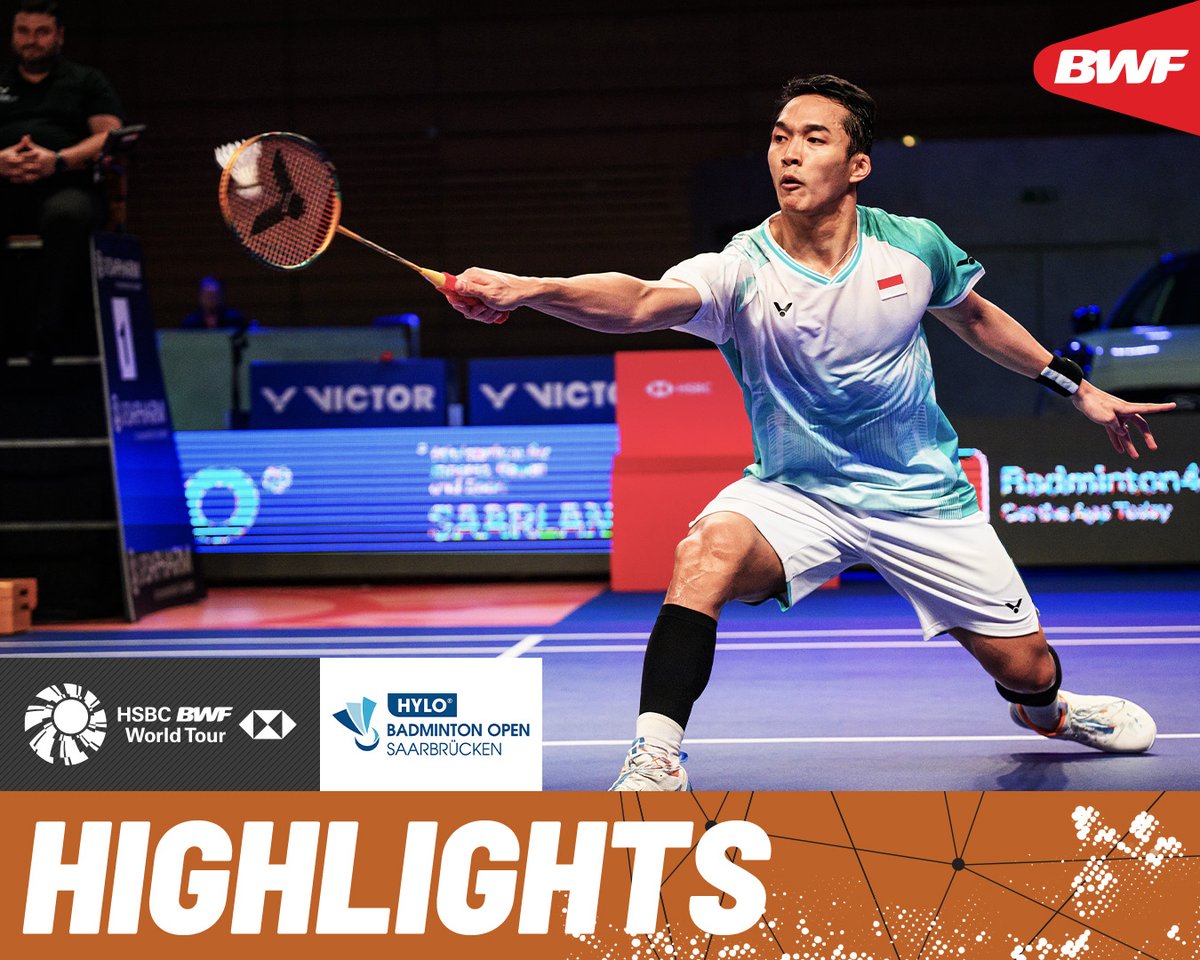 Magnus Johannesen 🇩🇰 competes against No.2 seed Jonatan Christie 🇮🇩 for the title. #BWFWorldTour #HyloOpen2025
