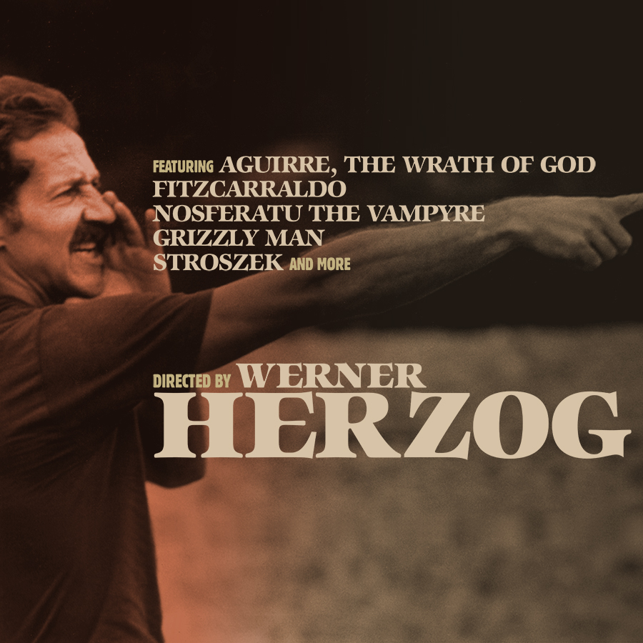 DIRECTED BY WERNER HERZOG 🎥 Now playing on Criterion Channel! An artistic renegade every bit as uncompromising, fearless, and eccentric as the outsiders, oddballs, and obsessives he makes films about, Herzog is a larger-than-life legend who has risked death, hypnotized an entire cast, moved a steamship over a mountain, and eaten his own shoe, all in the name of cinema.