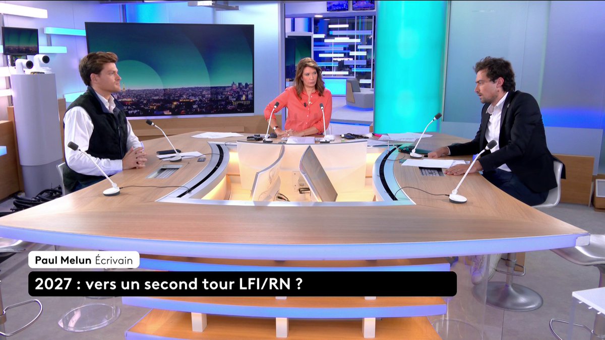 🔴 "Jean-Luc Mélenchon est en croissance, Jordan Bardella et Marine Le Pen sont sur des plateaux qui font que personne ne pourra leur contester d'entrer au 2nd tour. On est face à quelque chose qui est de l'ordre du séisme politique", analyse Paul Melun.#canal16 #LePourEtLeContre
