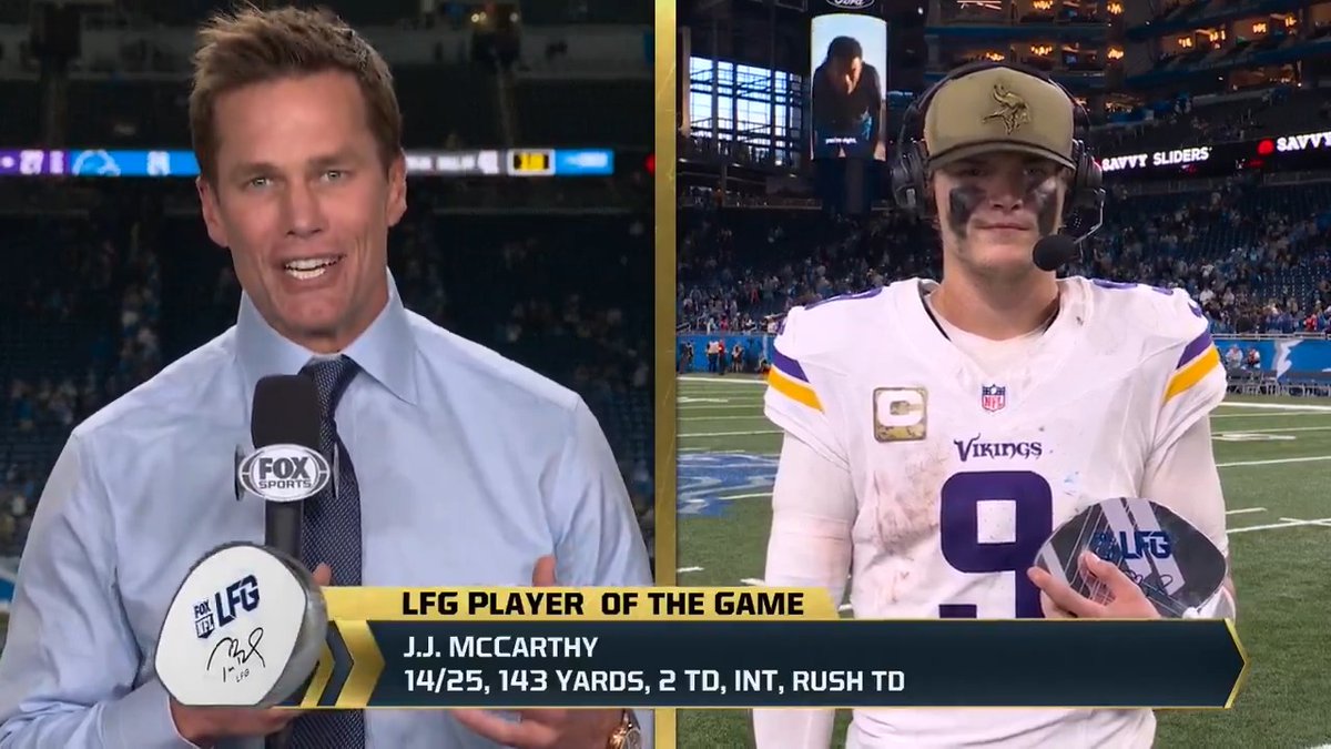 There's just something special about J.J. McCarthy when he plays in the state of Michigan. 📺: FOX Sports: NFL