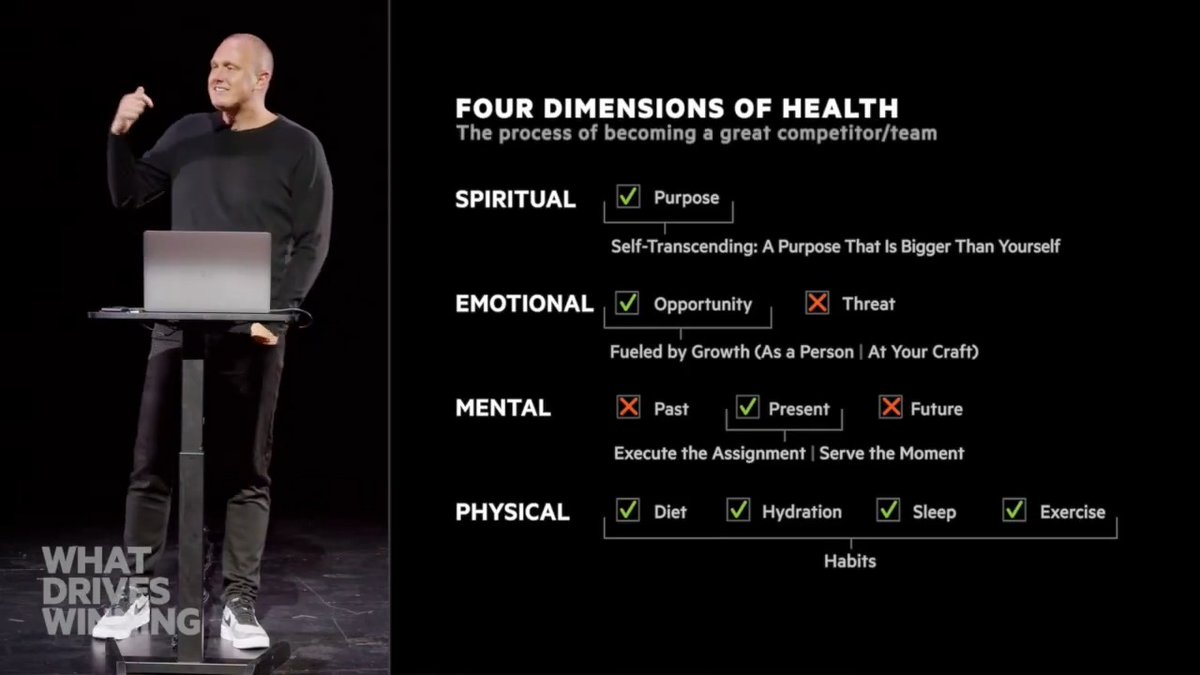 Can you find health inside high performance? Possible—yes. Probable—no. A rare few have proven it can be done. If you want to be the exception, it takes intention and a different framework. Here’s a 2-min breakdown on how to start 👇
