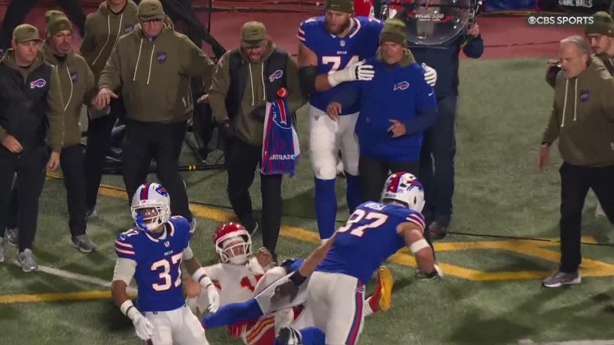 This might be the hardest Mahomes has ever been hit in the NFL