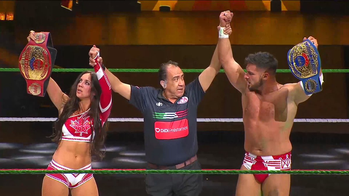 ¡Tenemos NUEVOS Campeones de Parejas Mixtas AAA! ETHAN PAGE y CHELSEA GREEN 🤯🤯🤯 #AlianzasAAA 💫 en Showcenter