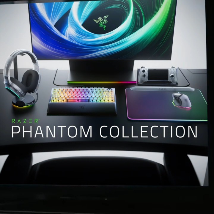 It’s…beautiful. Get the all-new Razer Phantom White Collection now on