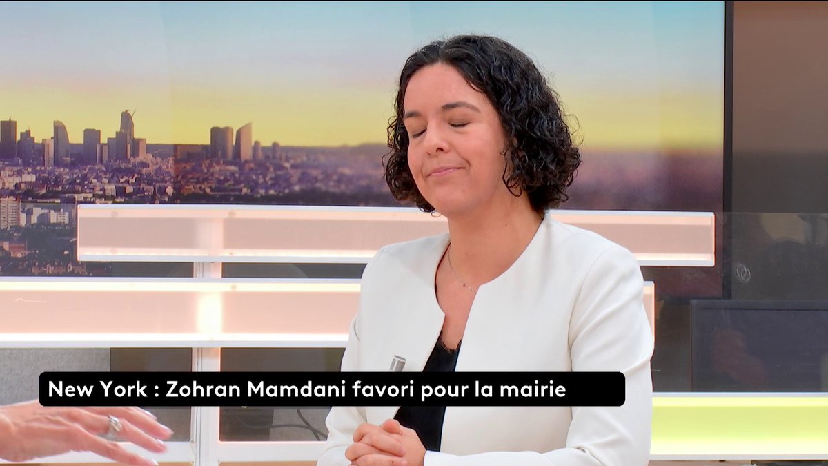 🔴 🗣 New York, Zohran Mamdani favori pour la mairie : "C'est quelqu'un qui bouscule l'establishment. C'est un message à la gauche du monde entier : soit vous vous diluez dans le libéralisme économique, soit vous proposez une politique de rupture", déclare Manon Aubry. #canal16