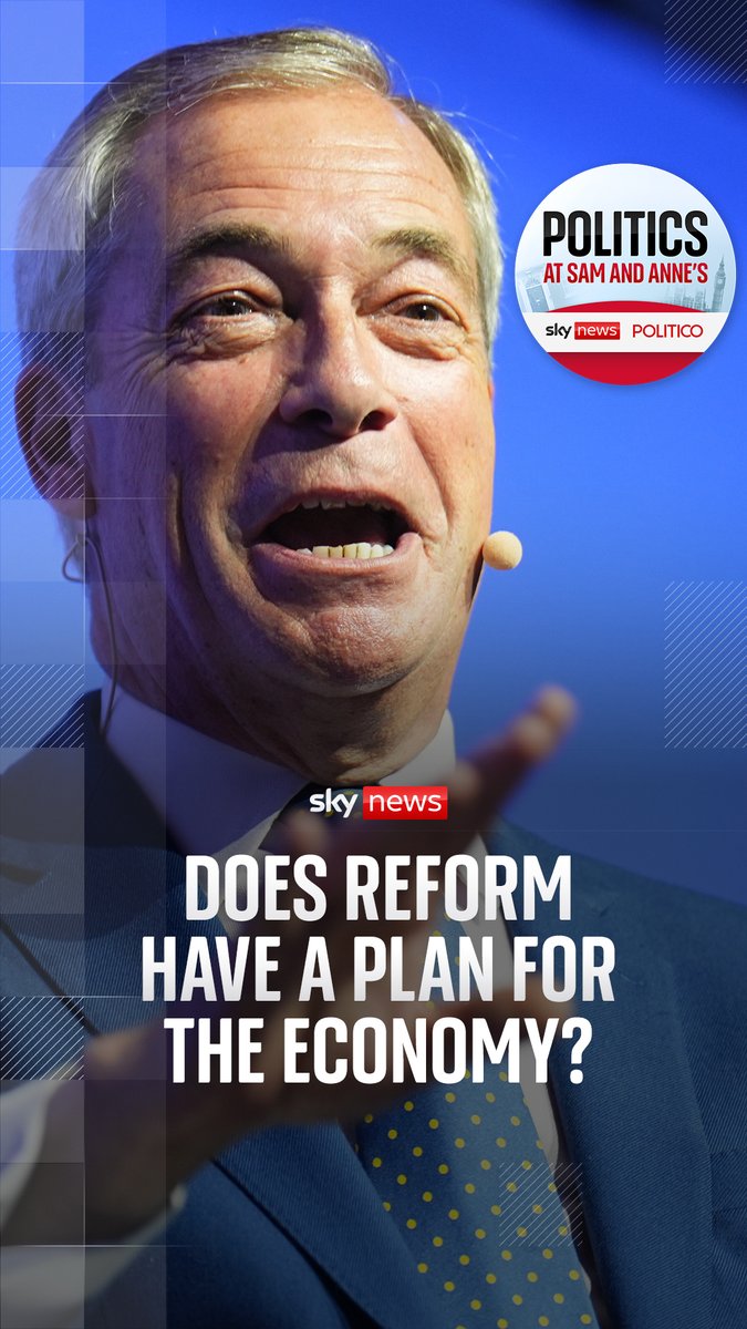 Does Reform have a plan for the economy? Sam Coates Sky and anne mcelvoy discuss the difference between Nigel Farage's economic vision and 'Keminomics' Listen now to the podcast 🎧