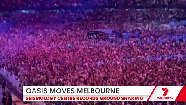 The Oasis concert has quite literally rocked Melbourne #oasislive25