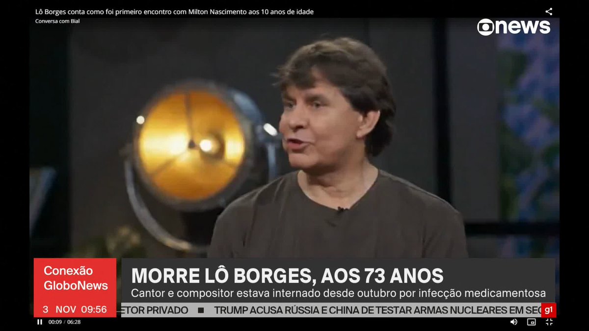 Em entrevista ao programa Conversa com Bial, em 2023, Lô Borges contou como conheceu Milton Nascimento. Ele disse que estava descendo a escadaria para comprar pão e leite para o café da tarde, quando começou a ouvir "um falsete vocal e uma voz e um violão muito bonito".