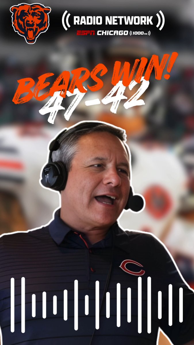 Colston Loveland's game winning TD with 37 seconds left! Chicago Bears 47 - @bengals 42 Jeff Joniak on the call!