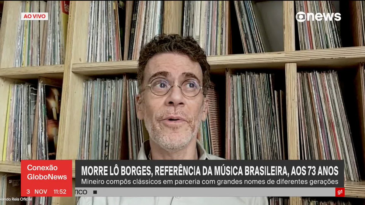 O cantor e compositor Nando Reis falou sobre as características de Lô Borges, em entrevista ao #ConexãoGloboNews. "A maior característica é a sofisticação, de um melodista que vai por caminhos inusitados, originais, evidentemente pela sua base harmônica, pelo seu conhecimento e pela sua linguagem própria", destacou. ➡ Assista à #GloboNews: