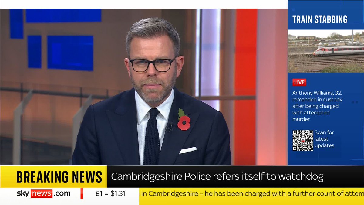 BREAKING: Police investigating a mass knife attack on a train in Cambridgeshire say they are reviewing three further incidents, including the stabbing of a 14-year-old boy. Sky's Matt Barbet reports ⬇️ Latest 🔗 📺 Sky 501, Virgin 602 and Freeview 233