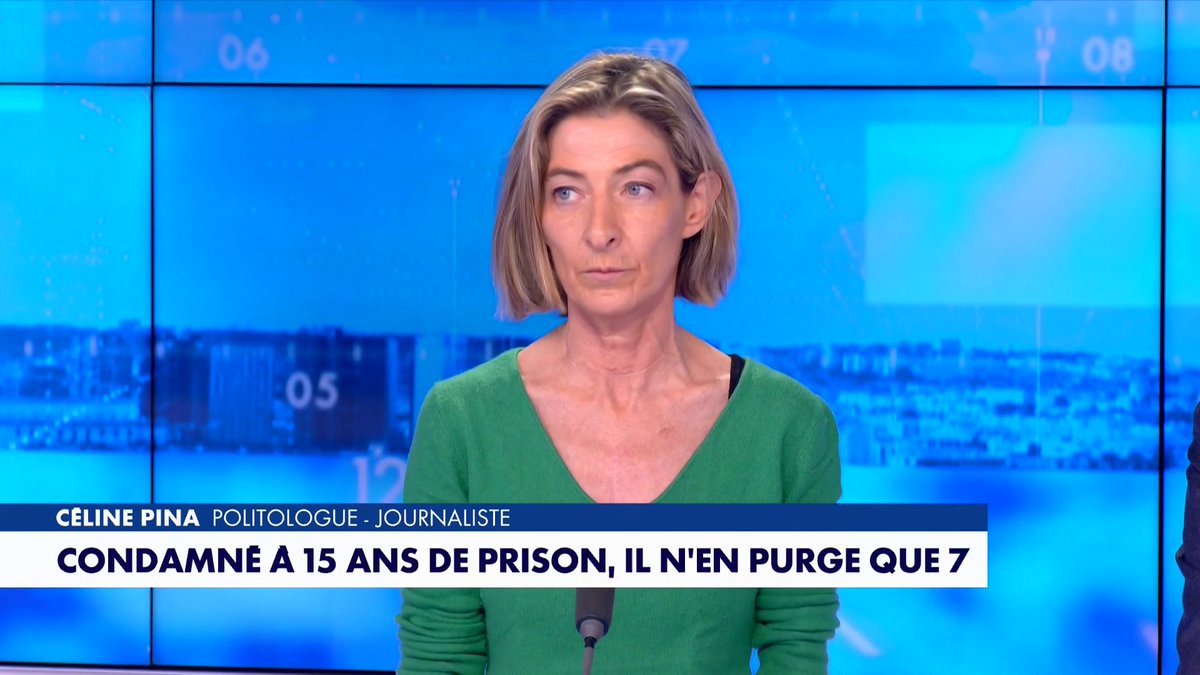 La journaliste Céline Pina déplore l'état de la justice française en revenant sur l'affaire d'un condamné à 15 ans de prison qui n'en a purgé que 7 : «La justice est en train de légitimer la logique de vengeance» #180MinutesInfo