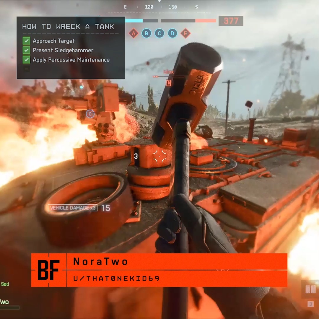 That tank deserves a bonk 🔨 🎬 #Battlefield6 clip by NoraTwo