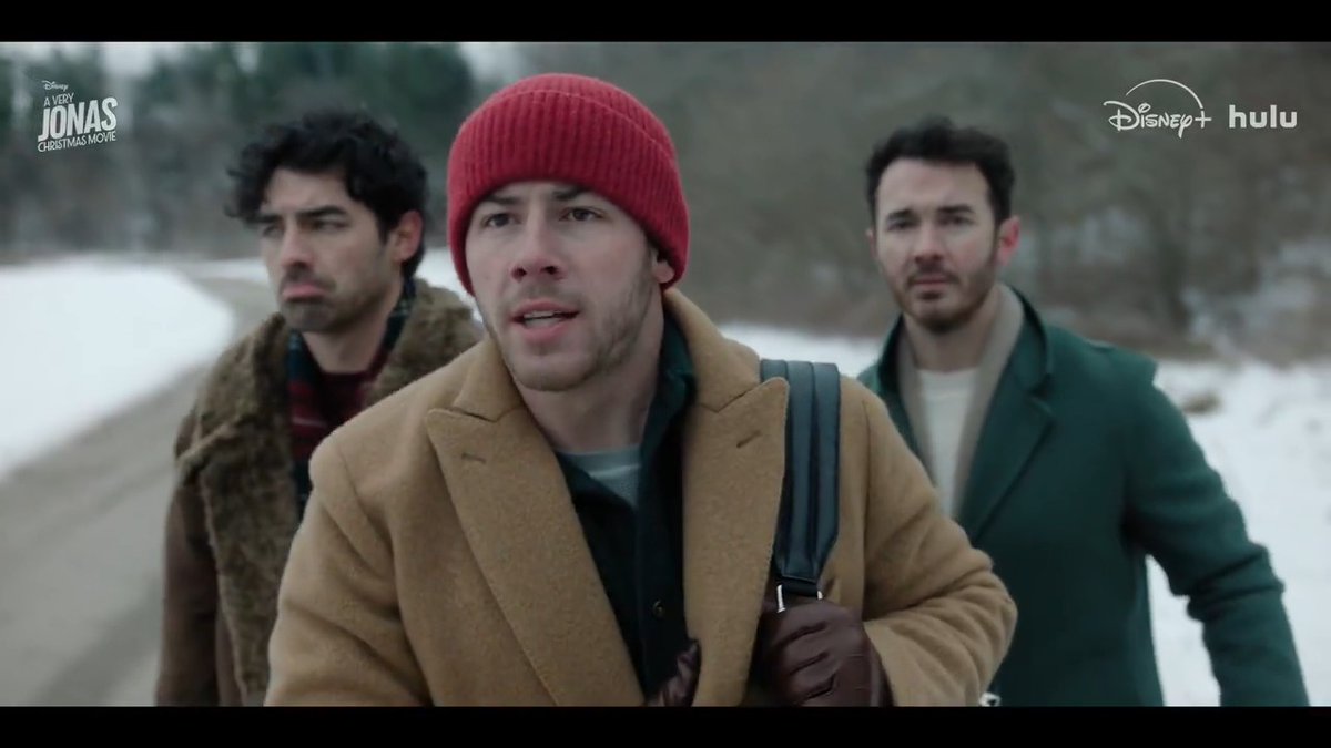 The Jonas Brothers are coming home this Christmas. A Very Jonas Christmas Movie premieres November 14 on Disney+ and #Hulu.