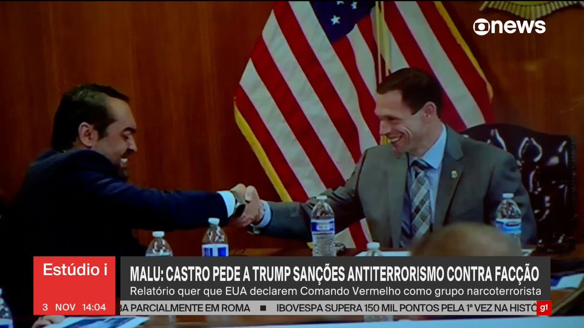 Cláudio Castro, governador do Rio, pede a Trump que EUA declarem Comando Vermelho como grupo terrorista. Malu Gaspar explica por quê. ➡ Assista à #GloboNews: #Estudioi