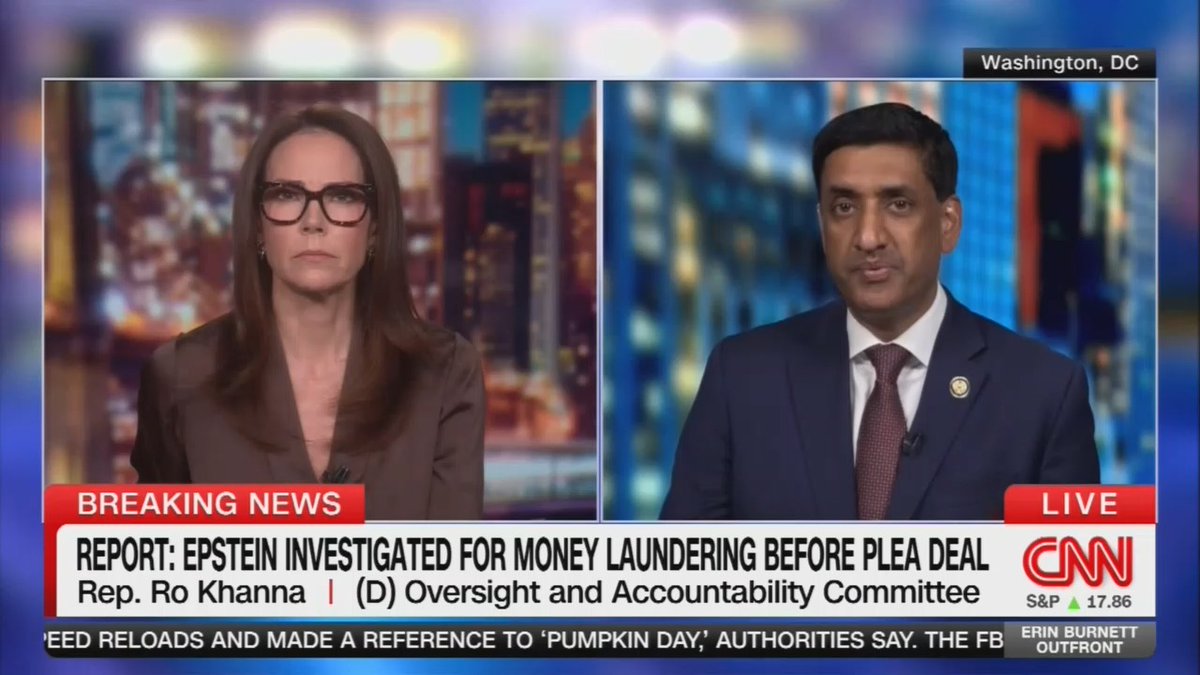 Rep. Khanna: Why is the Trump administration protecting rich and powerful men who were providing millions of dollars to Jeffrey Epstein? This is someone who was running a sex abuse operation where there are over 1,000 victims. Why is it now that the Trump administration is hiding all of these files?