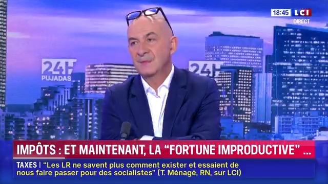 ▶️️️#Economie - Impôts : et maintenant, la “fortune improductive”… “C’est confondant de bêtises. Il y a quelque chose qui est un peu saugrenu, c’est qu’on va taxer les gens qui mettent de l’argent dans le financement du déficit". François Lenglet #24hPujadas #LCI #La15 ⤵️
