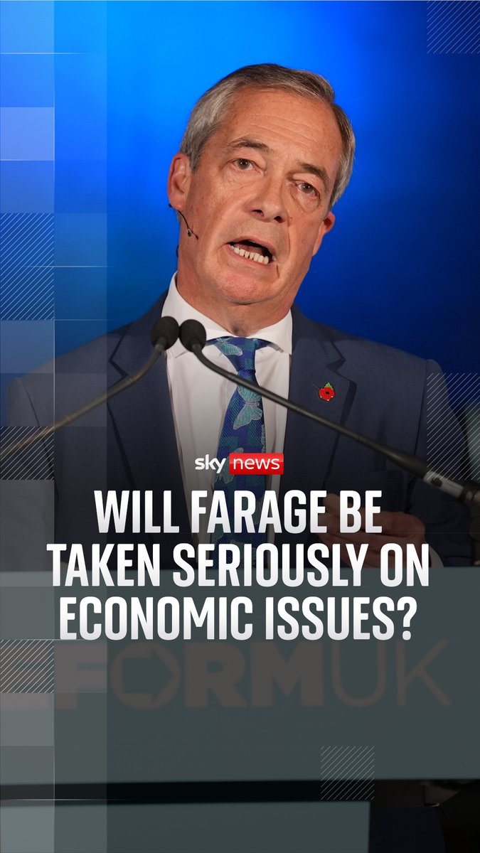 The Reform UK leader spoke to journalists in a news conference in the City of London, as Deputy political editor Sam Coates explains. Nigel Farage defended claims that he is U-turning on 2024 election manifesto pledges. 🔗 Read more: