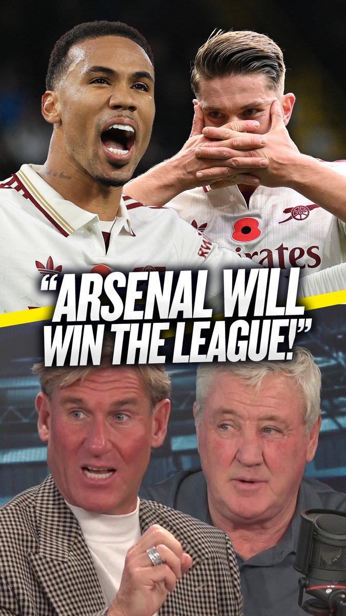 🔴 Simon: "Arsenal will win the league... I thought it would be #LFC!" 👏 Steve: "Arsenal will win it!" Simon Jordan and Steve Bruce are now convinced that #AFC will win the Premier League! 🏆