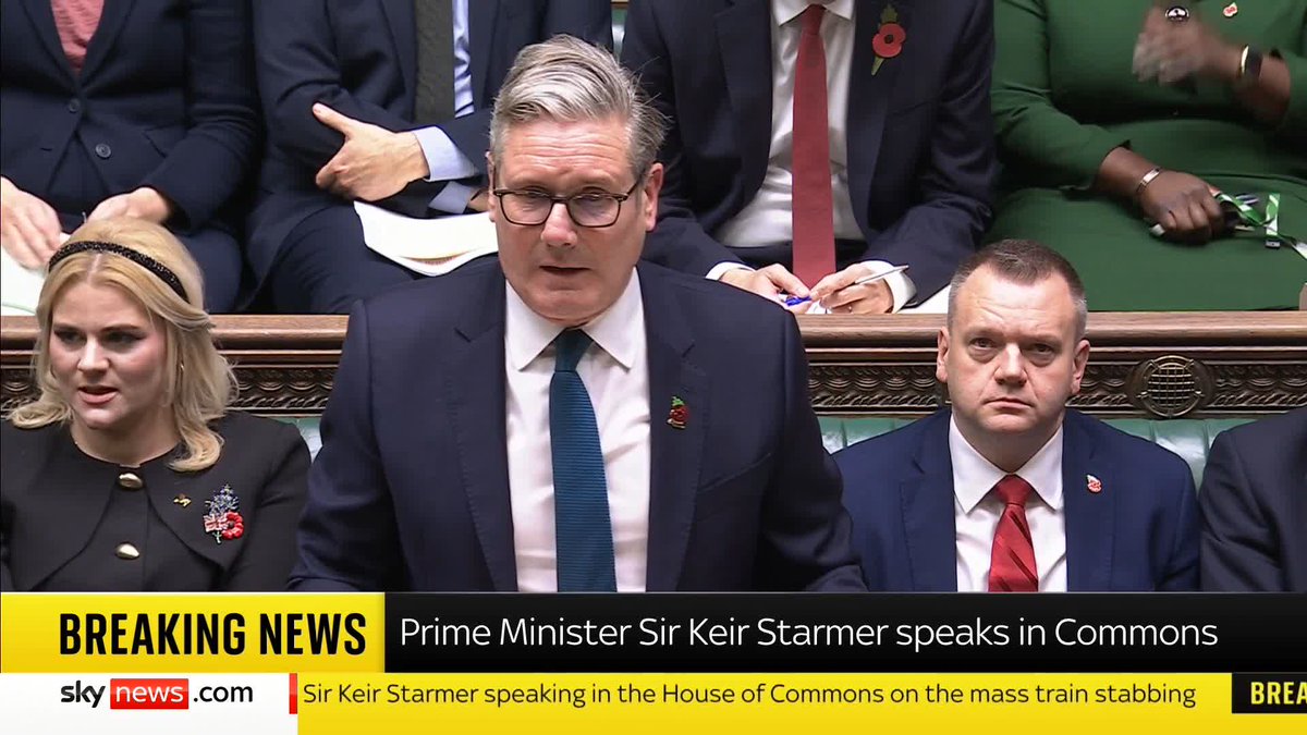 Prime Minister Sir Keir Starmer pays tribute to the driver and other crew members involved in Saturday's "horrific" Cambridgeshire train attack. He says their "brave" actions "saved countless lives". Latest ➡️ 📺 Sky 501, Virgin 602 and Freeview 233