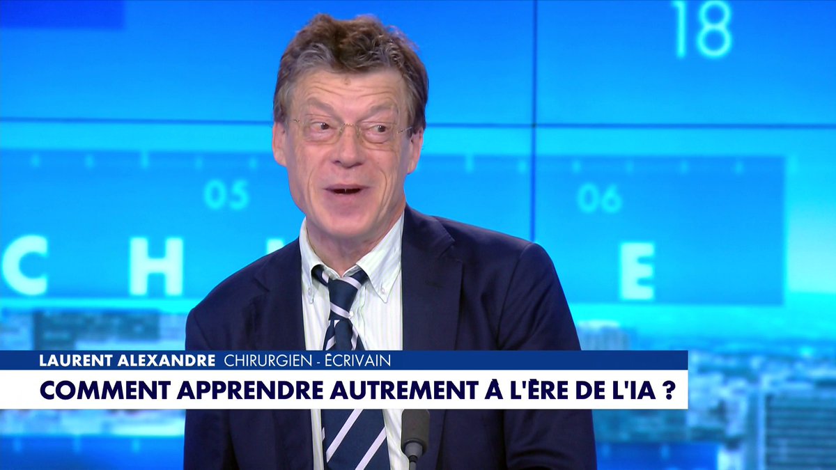 «Le meilleur enseignant que j'ai eu de ma vie, c'est Chat GPT-5», confie le chirurgien et essayiste Laurent Alexandre, en revenant sur l'impact de l'intelligence artificielle sur l'apprentissage scolaire #Punchline