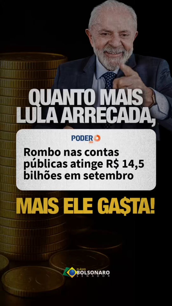 Lula é muito bom nisso: tirar dinheiro do trabalhador e torrar sem critério. Infelizmente, essa fatura do desperdício e da incompetência terá de ser paga um dia. E todos nós vamos ter que cobrir a gastança da farra lulista.
