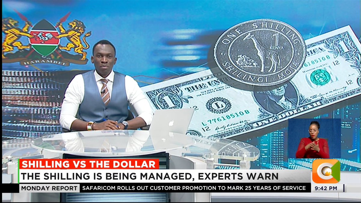 Shilling Vs The Dollar: The shilling is being managed, experts warn Ndii: Government is taking a pragmatic approach Rate to the dollar has been at Kshs. 128 - Kshs. 130 for over a year #CitizenMondayReport