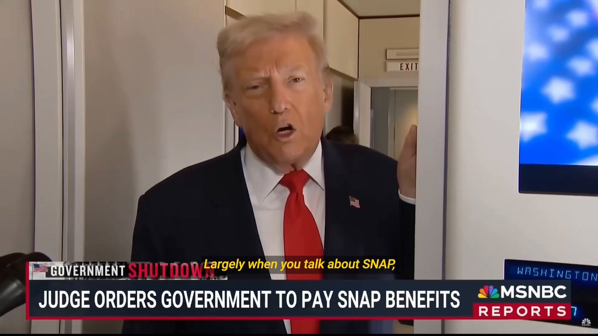 Lines at food banks are getting longer and grocery prices are out of control. We should not be weaponizing hunger in the middle of a Republican government shutdown.
