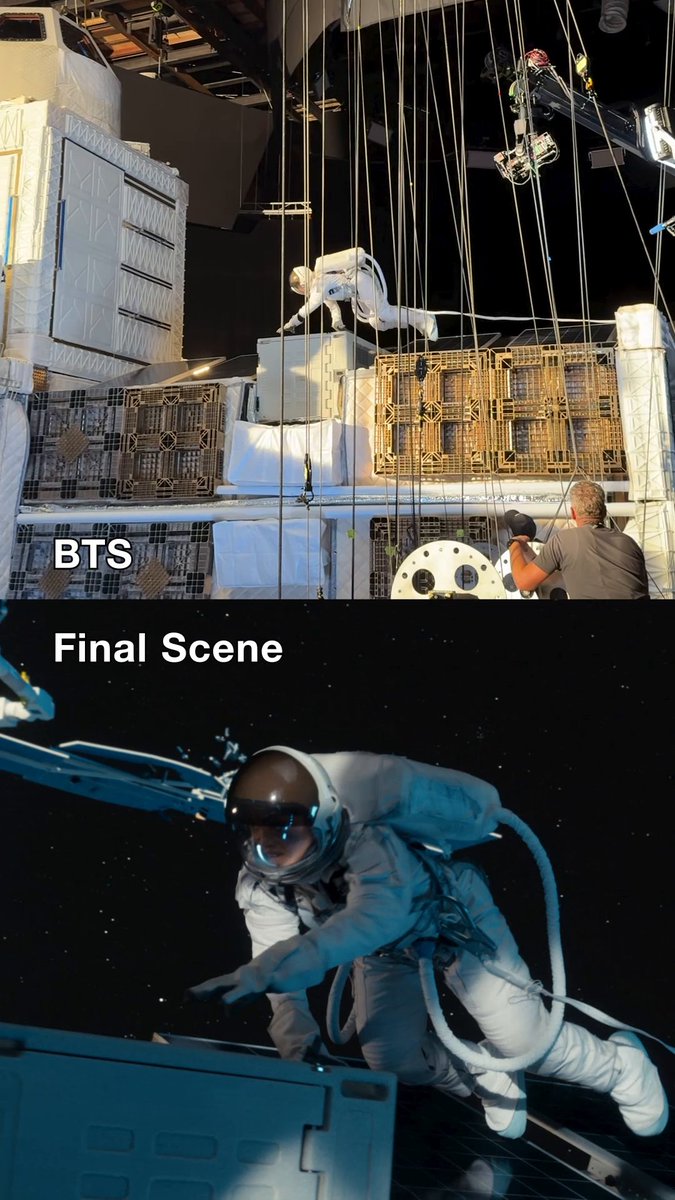 Just a casual stroll in zero gravity