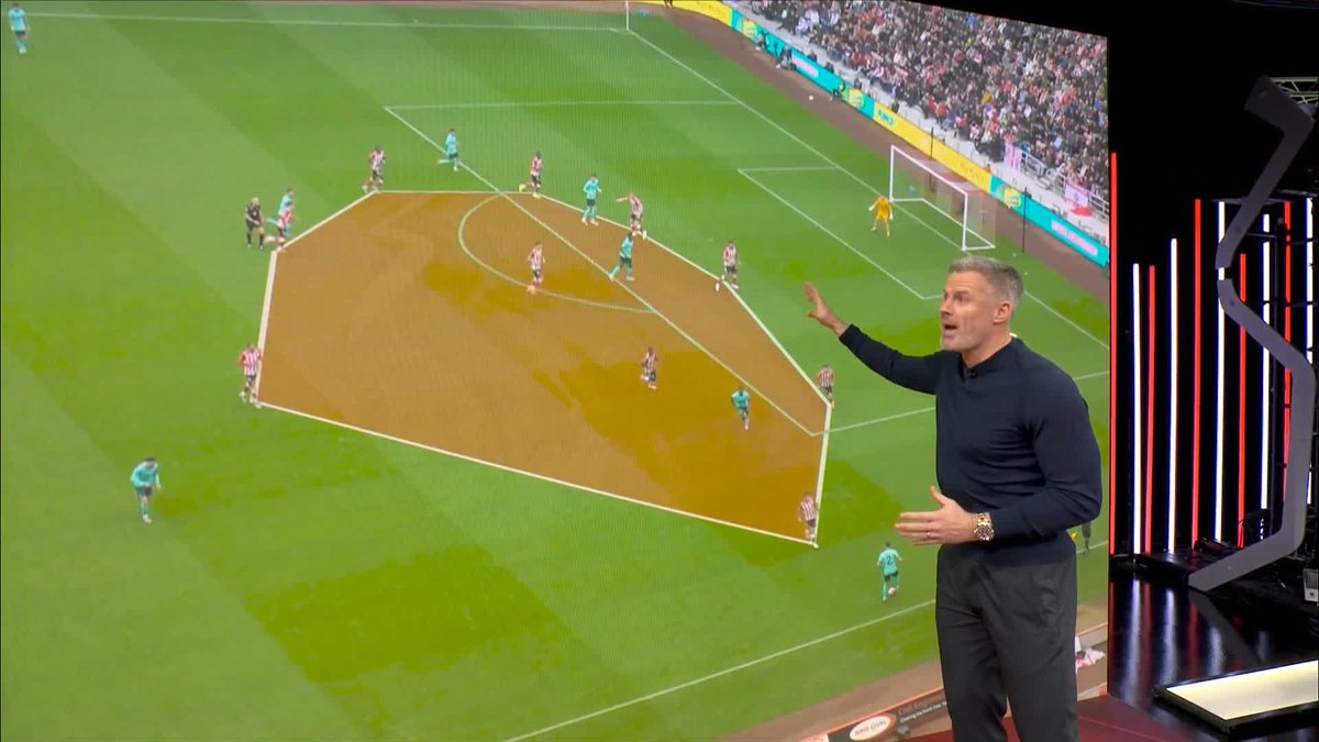 "It's a really high press and then get everybody behind the ball as quickly as possible" Jamie Carragher takes a closer look at why Sunderland have had such a good defensive record so far this season 🔍