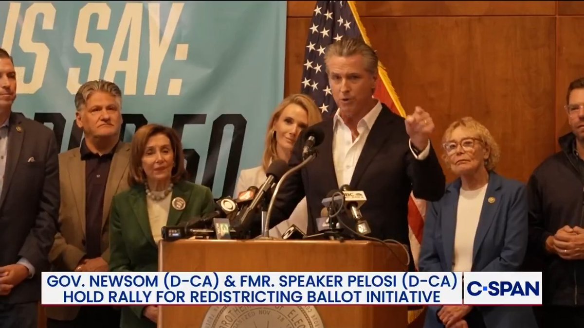 .Gavin Newsom on Prop 50 redistricting: “They poked the bear, and the bear is poking back. We're going to get out there and win and send a powerful message not only to the people of the state of California, but to people all over the United States of America."