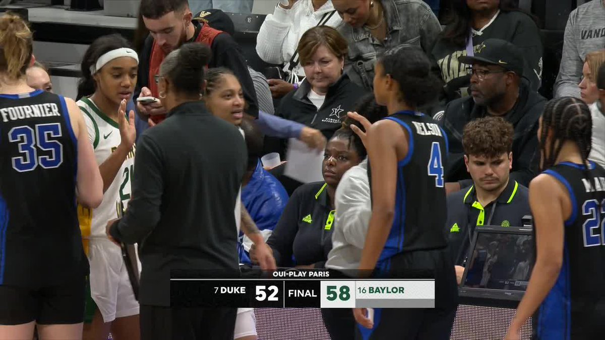 BAYLOR TAKES DOWN DUKE IN PARIS‼️ What a way to start off the season 🐻