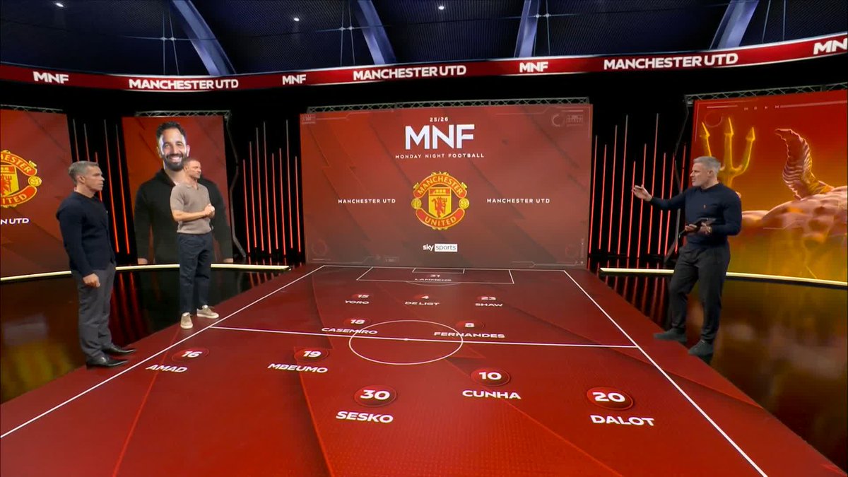 "This system for me doesn't feel right for Manchester United" @carra23 and Jonny Evans debate the strengths and weaknesses of Ruben Amorim's system 🎙️