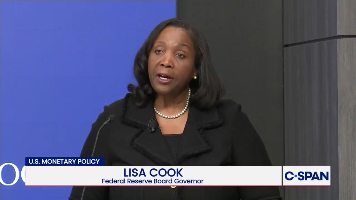 Federal Reseve Governor Lisa Cook makes her first public comments since Trump moved to fire her over mortgage fraud: "I will continue to carry out my sworn duties on behalf of the American people.”
