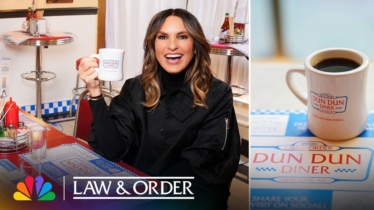 Legends were served at the #LawAndOrder Dun Dun Diner! ☕ #SVU | NBC and Peacock