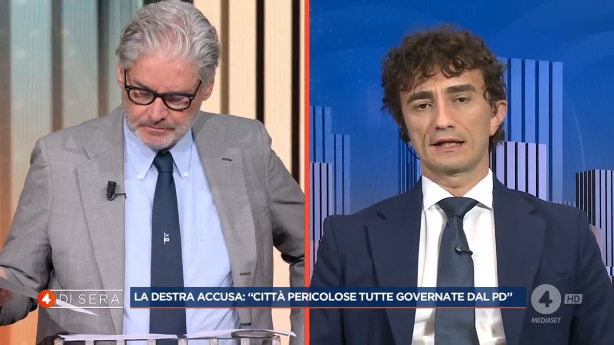 "La sinistra ritiene che la libertà di occupare una casa, sfruttare i minori e aggredire le forze dell’ordine venga prima del dovere di tutelare le forze dell’ordine, i minori e gli anziani" Galeazzo Bignami a #4disera
