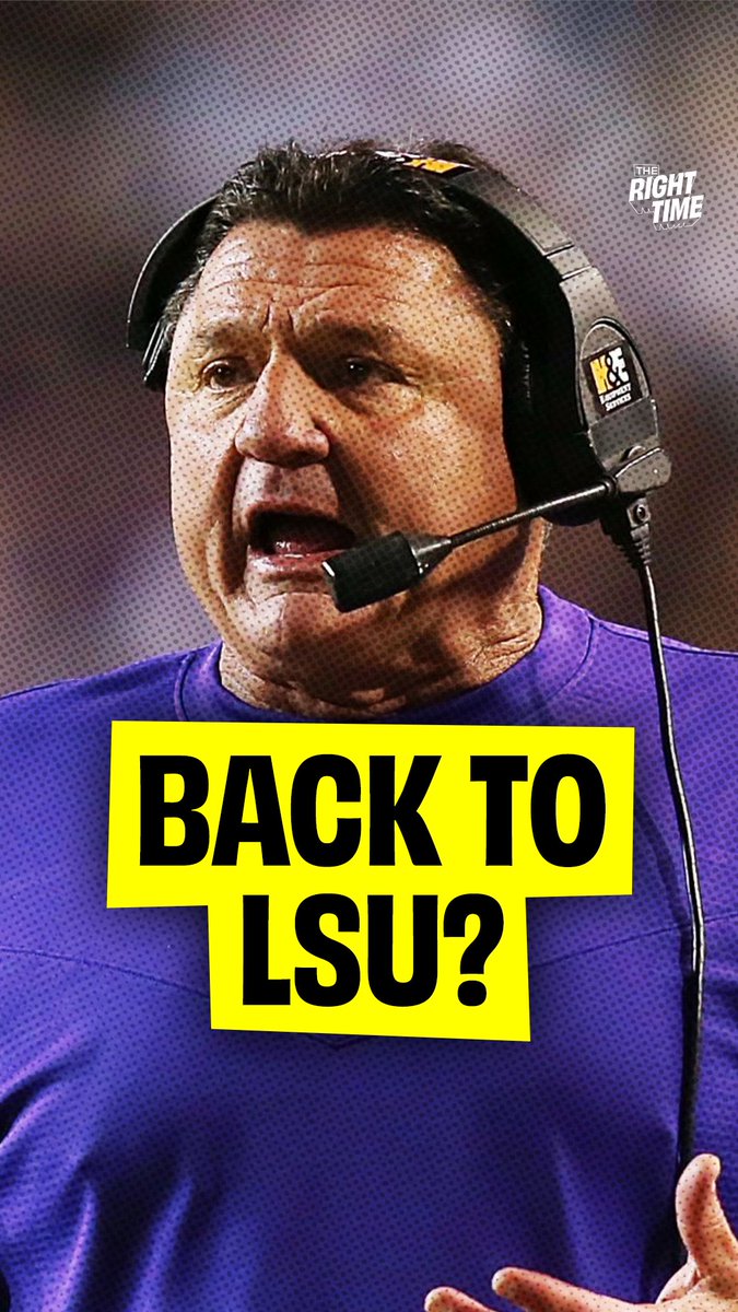 There's one obvious pick to be LSU's next coach 👀 "Three years of Ed Orgeron, LSU might win another national championship."
