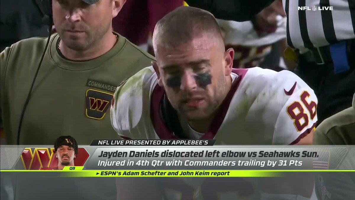 "Dan Quinn's job is to win football games and Jayden Daniels is going to play as long as his brethren are playing." Ryan Clark has no issue with Jayden Daniels playing down 30 in the 4th quarter.