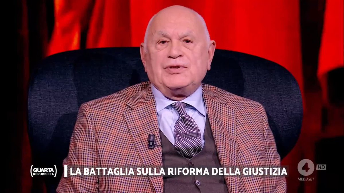 "Il sorteggio non avviene tra i passanti di strada ignari di giustizia. Non capisco come mai un magistrato che manda in galera delle persone non sia in grado di giudicare un collega nel momento della promozione." #Nordio #riformadellagiustizia #quartarepubblica