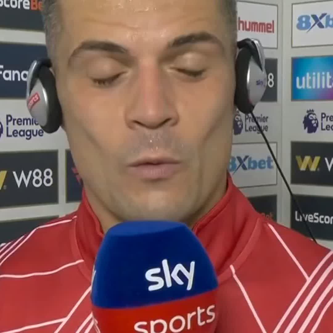 Granit Xhaka on facing Arsenal next: “It will be an emotional game for myself. I had seven amazing years there, I still have contact with many players &amp; the coaching staff. To play against them here in Sunderland is very special.” 🥹❤️ 🎥 Sky Sports Premier League