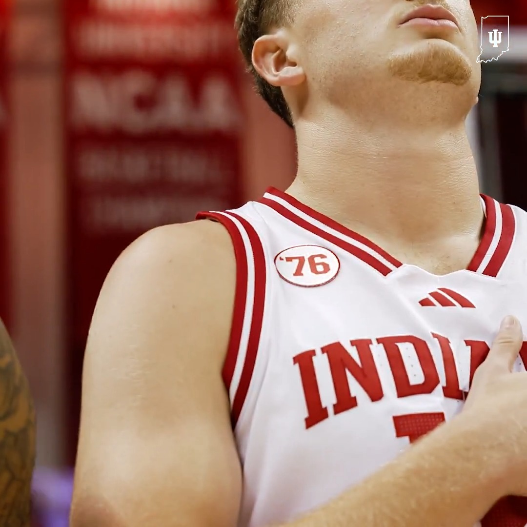 A special addition to the uniforms this year in honor of a very special time in #IUBB history.