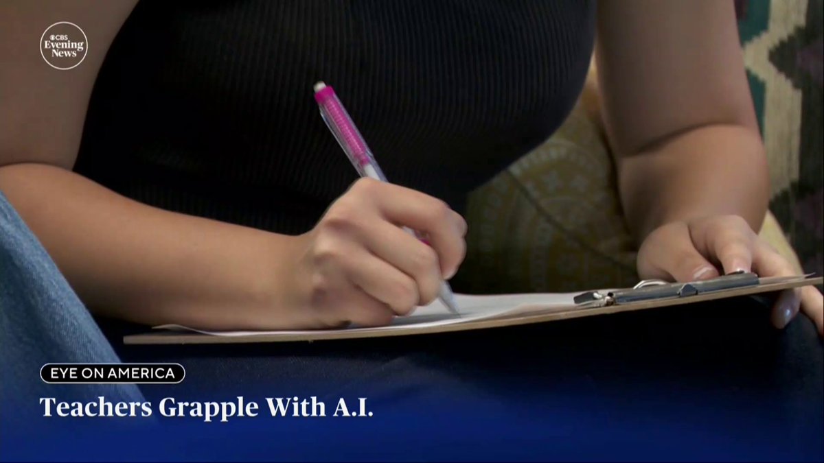 At a Queens high school, students are putting away their laptops, at least for a while. English teacher Brian Sweeney asked his class to write essays by hand to prevent AI shortcuts. Once they finished, he showed them how to use ChatGPT as a learning tool, not a replacement.