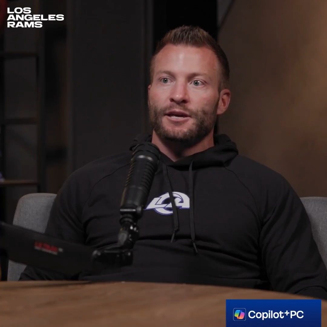 "If he's right, there's a lot of good things in store." #RamsHouse | Microsoft Copilot + Microsoft