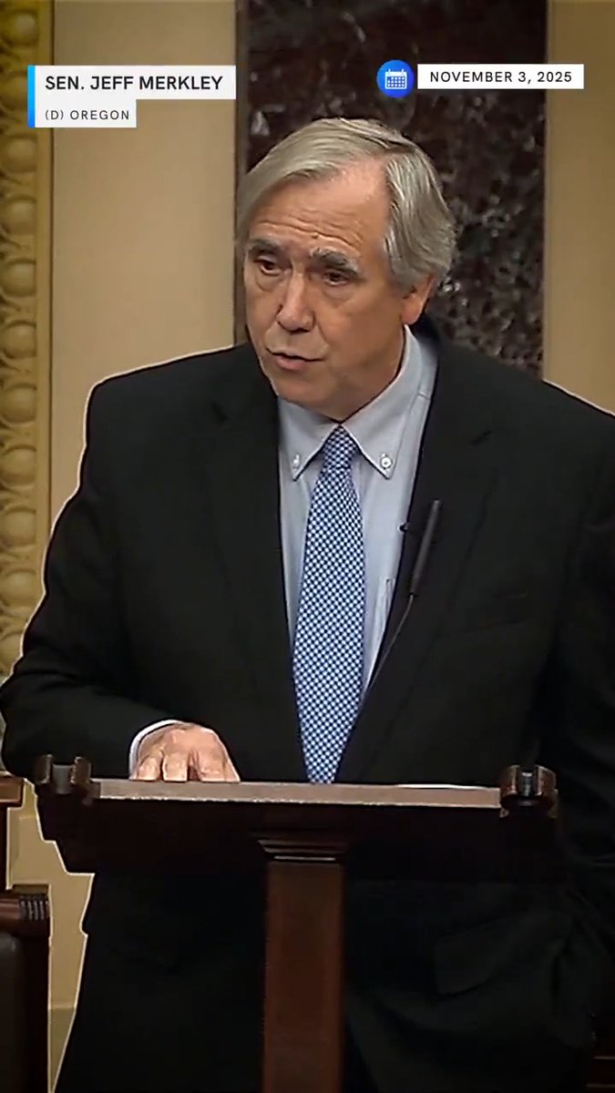 Tonight Senator Jeff Merkley came to the floor to try to pass a resolution to pressure the Trump administration to fully fund SNAP “Let's all together say fund SNAP, not weeks or months from now, but right now.” Senate Republicans BLOCKED it.